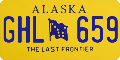 AK license plate GHL659