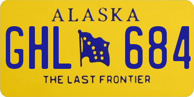 AK license plate GHL684