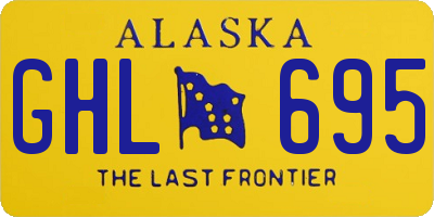 AK license plate GHL695
