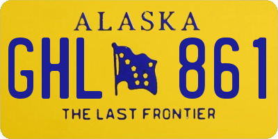 AK license plate GHL861