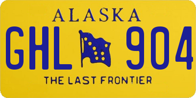 AK license plate GHL904