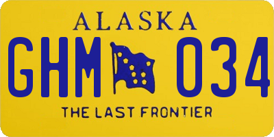 AK license plate GHM034