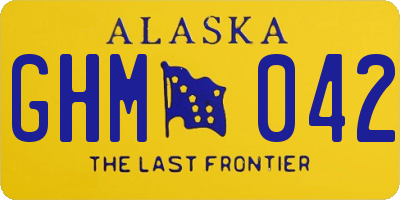 AK license plate GHM042
