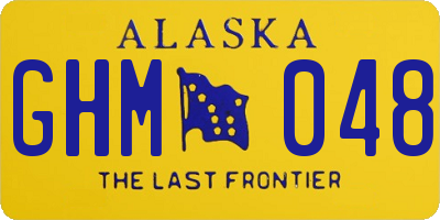 AK license plate GHM048