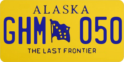 AK license plate GHM050