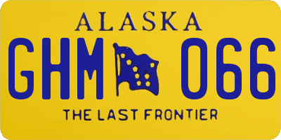 AK license plate GHM066
