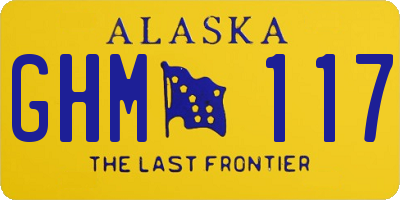 AK license plate GHM117