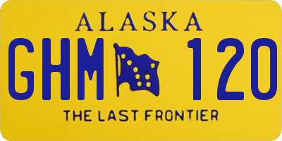 AK license plate GHM120