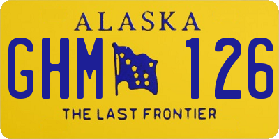 AK license plate GHM126
