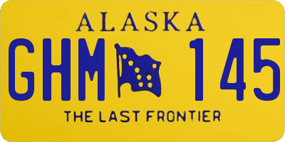 AK license plate GHM145