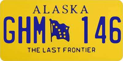 AK license plate GHM146