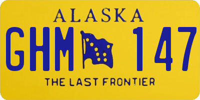 AK license plate GHM147