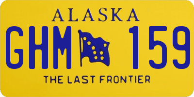 AK license plate GHM159