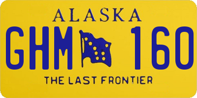 AK license plate GHM160