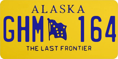 AK license plate GHM164