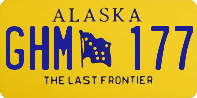 AK license plate GHM177