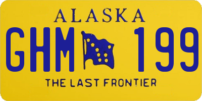 AK license plate GHM199