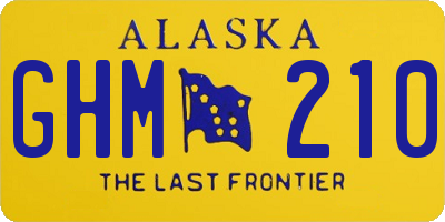 AK license plate GHM210