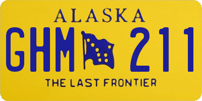 AK license plate GHM211