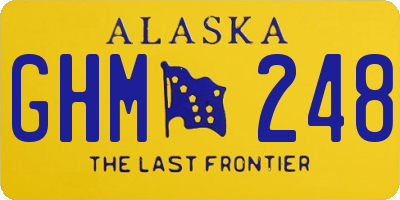 AK license plate GHM248