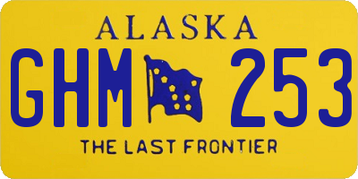 AK license plate GHM253