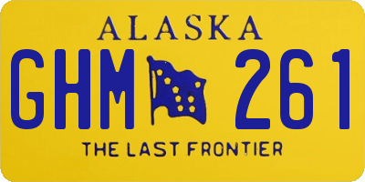 AK license plate GHM261