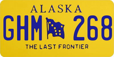 AK license plate GHM268