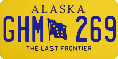 AK license plate GHM269