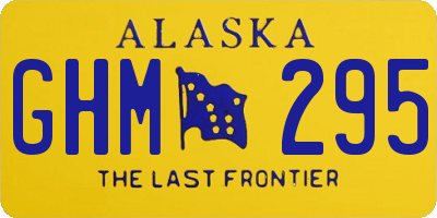 AK license plate GHM295