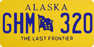 AK license plate GHM320