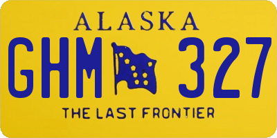 AK license plate GHM327