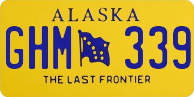 AK license plate GHM339