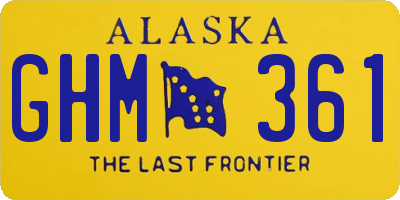 AK license plate GHM361