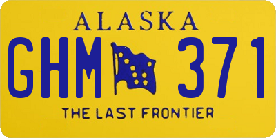 AK license plate GHM371