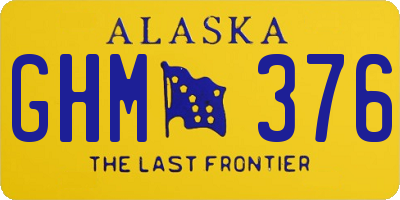 AK license plate GHM376