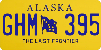 AK license plate GHM395