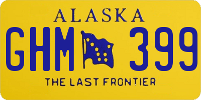 AK license plate GHM399