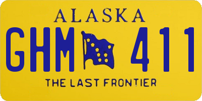 AK license plate GHM411