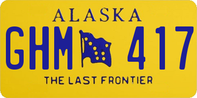 AK license plate GHM417
