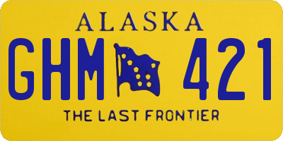 AK license plate GHM421