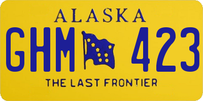 AK license plate GHM423