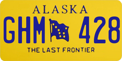 AK license plate GHM428