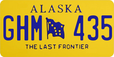 AK license plate GHM435
