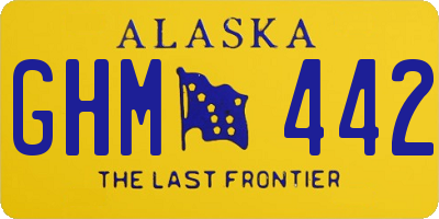 AK license plate GHM442