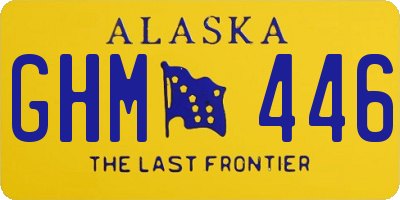 AK license plate GHM446