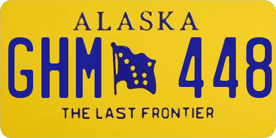 AK license plate GHM448
