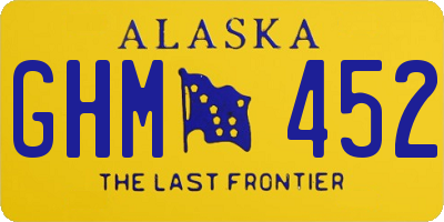 AK license plate GHM452