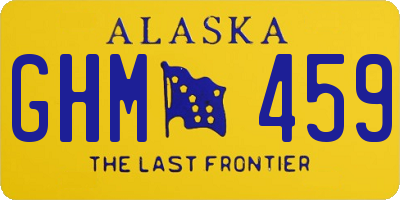 AK license plate GHM459