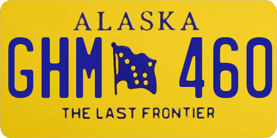 AK license plate GHM460