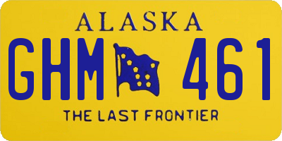 AK license plate GHM461